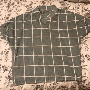 Mint green short sleeve shirt